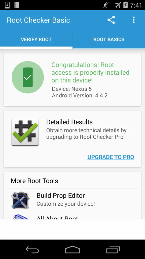 To verify download root app checker